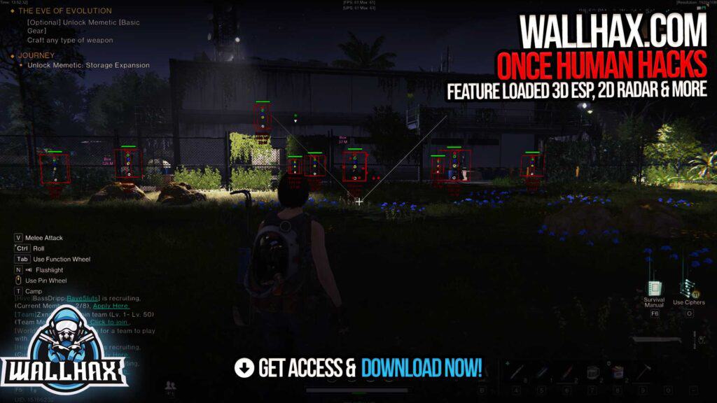 2D Radar Once Human Cheat Screenshot