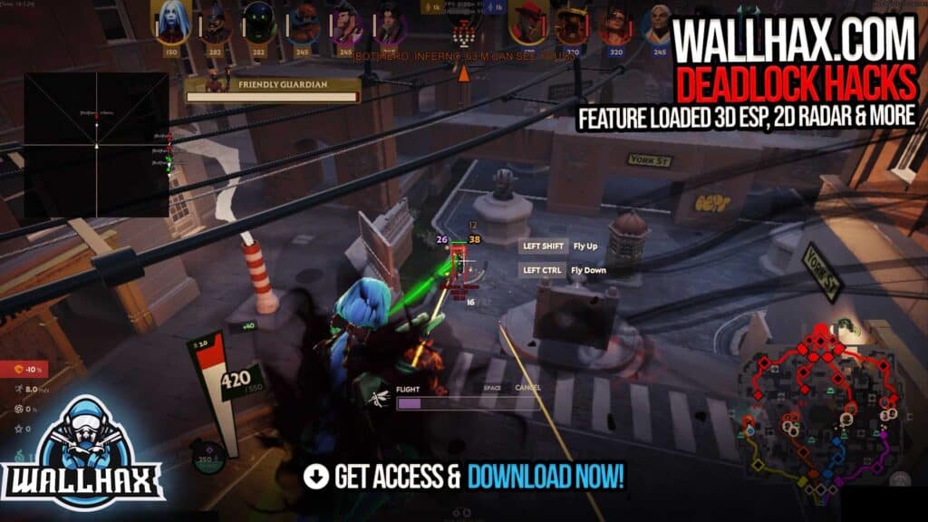 deadlock radar cheat screenshot